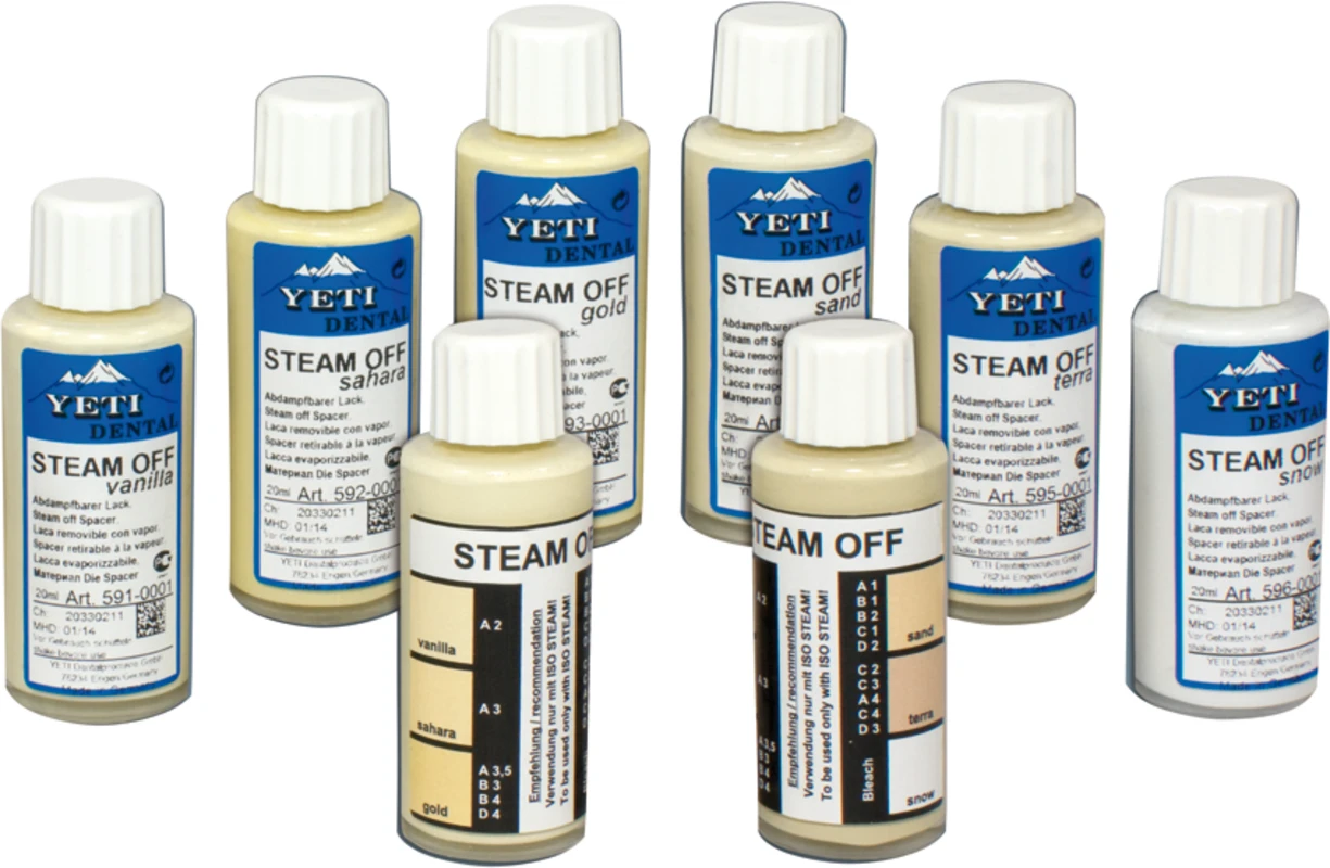 Steam off Flasche 20 ml Dentinfarbe vanilla