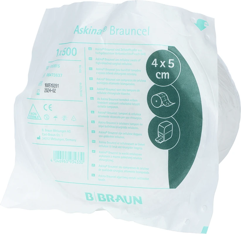 Askina® Brauncel® Rolle 500 Stück 4 x 5 cm