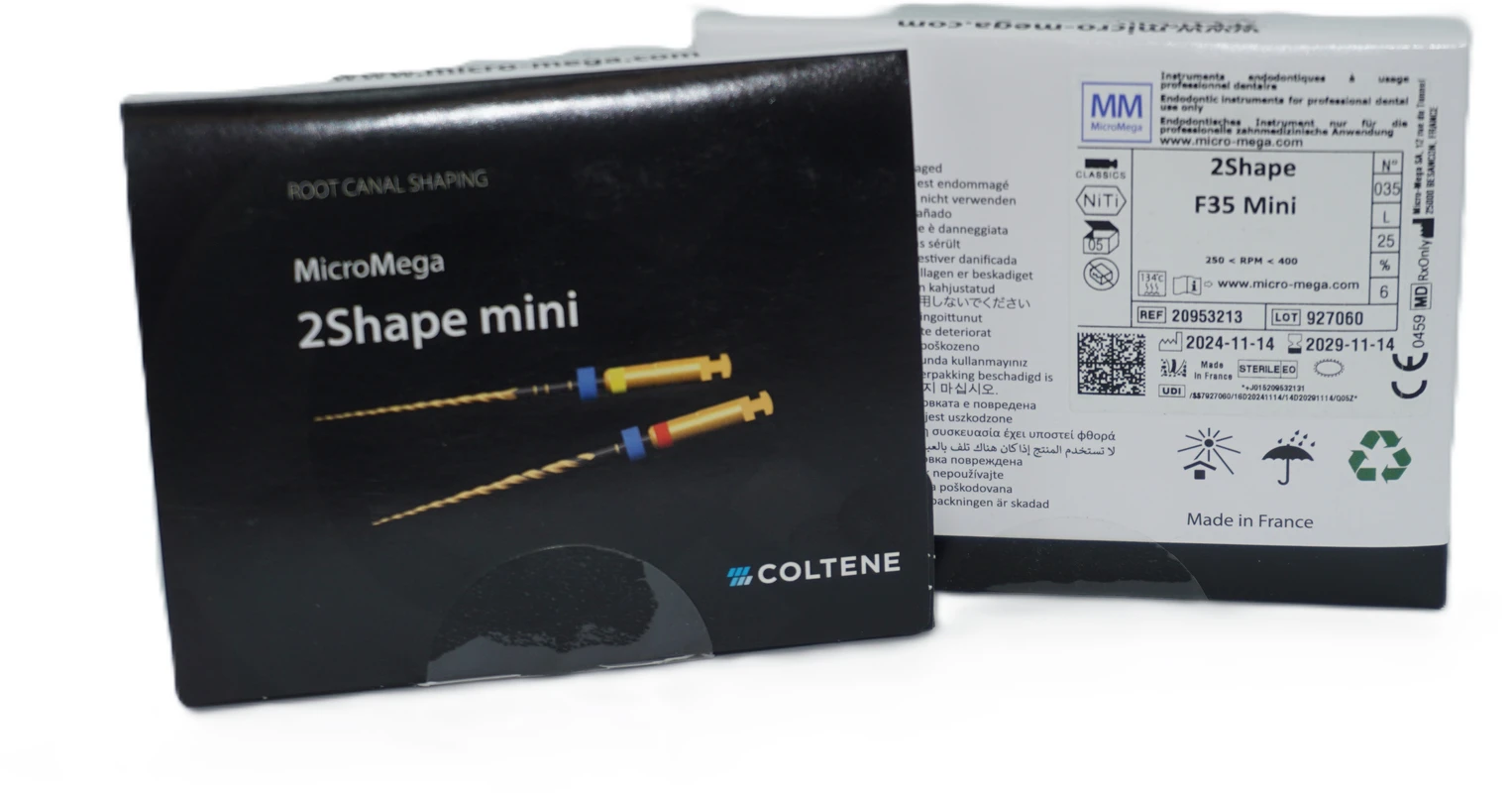 2Shape mini Packung 5 Stück L 25 mm, Taper.06, ISO 035, steril 2Shape mini Packung 5 Stück L 25 mm, Taper.06, ISO 035, steril
