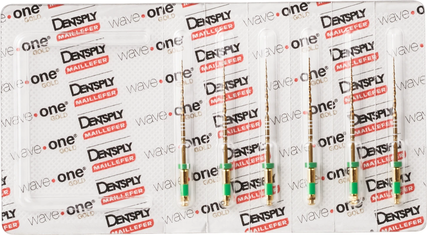 WaveOne® Gold Packung 6 Stück MEDIUM, 31 mm, Taper.06 ISO 035