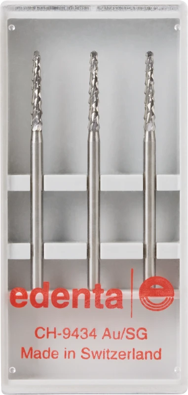 Chirurgie Knochenfräser nach Lindemann C162A Packung 3 Stück FG XXL, Figur 408, 10 mm, ISO 016