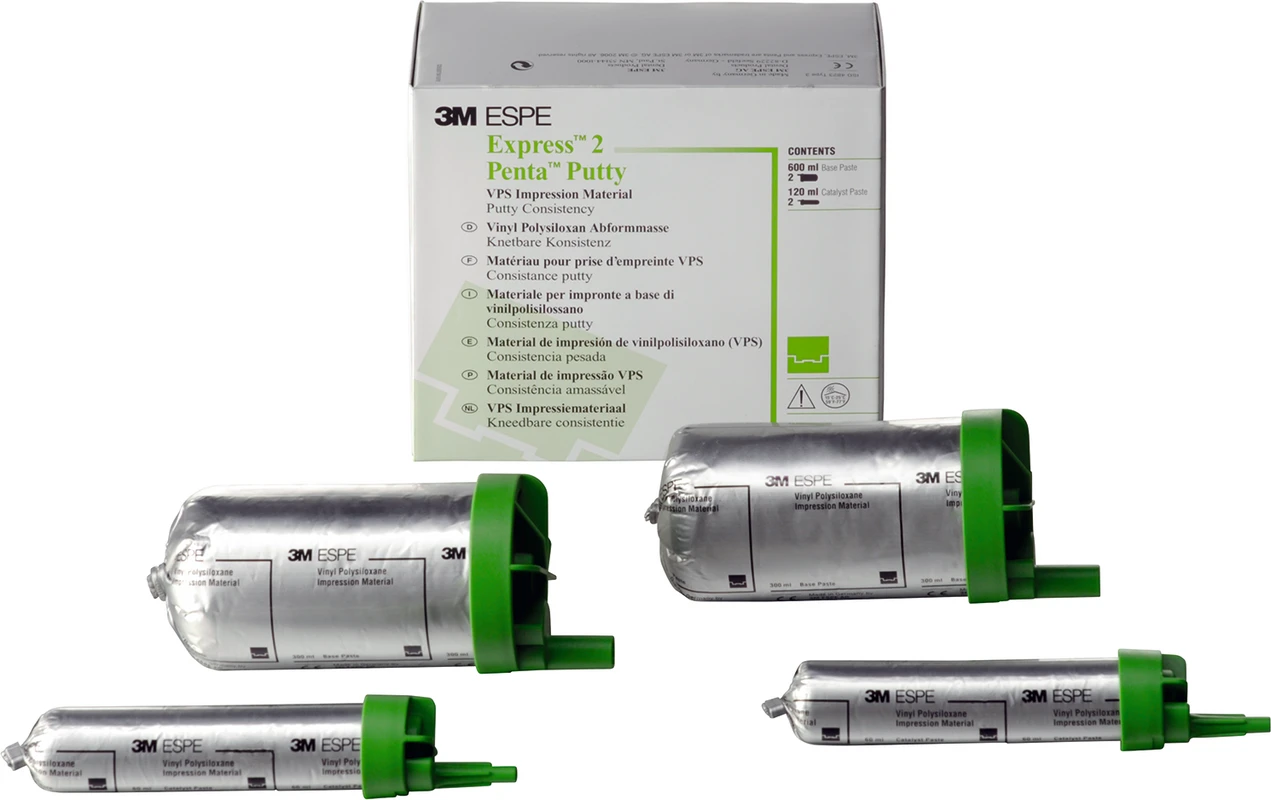 Express™ 2 Penta™ Putty Refill Packung 2 x 300 ml Basispaste, 2 x 60 ml Katalysator