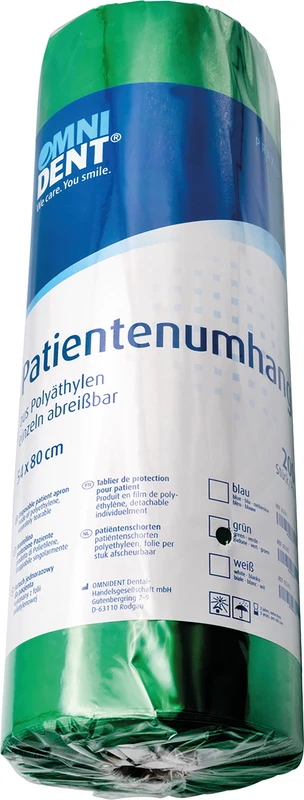 Einweg-Patientenumhänge Rolle 200 Stück grün, 54 x 78 cm