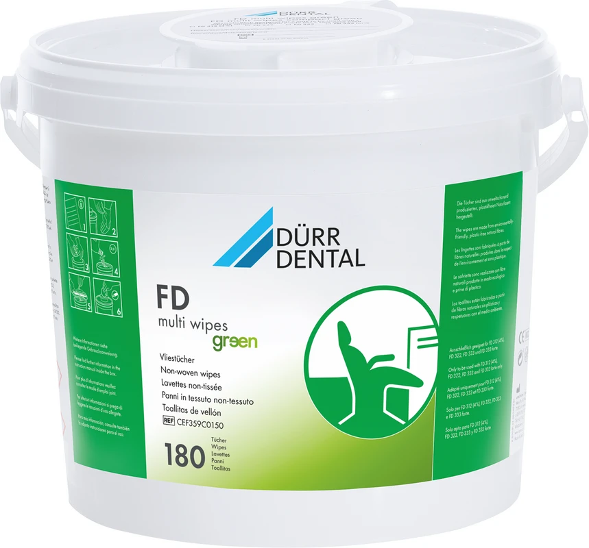 FD multi wipes green - Nachfüllpackung 8 x 60 Stück compact