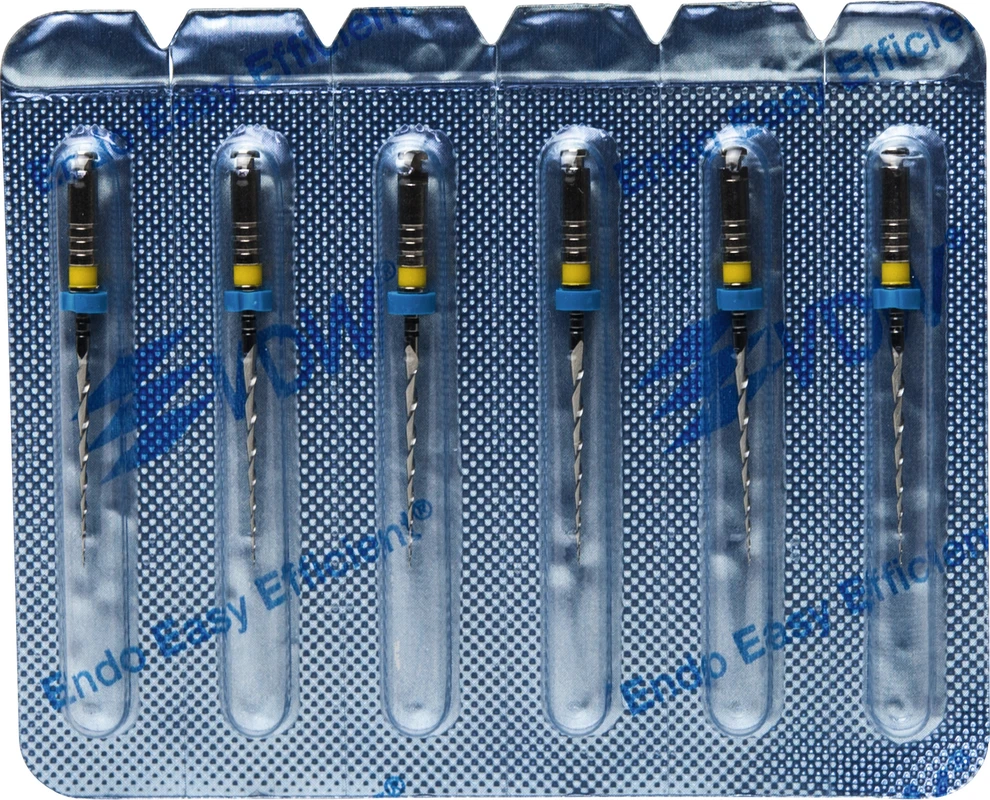 Mtwo® Blisterpackung 6 Instrumente ABT 16 mm, 21 mm, Taper.06, ISO 020 Mtwo® Instrumente VDW