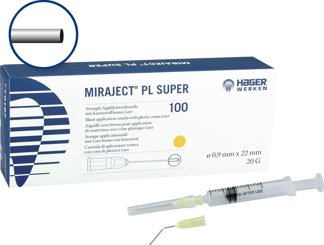 MIRAJECT® PL SUPER Packung 100 Stück Ø 0,9 x 22 mm