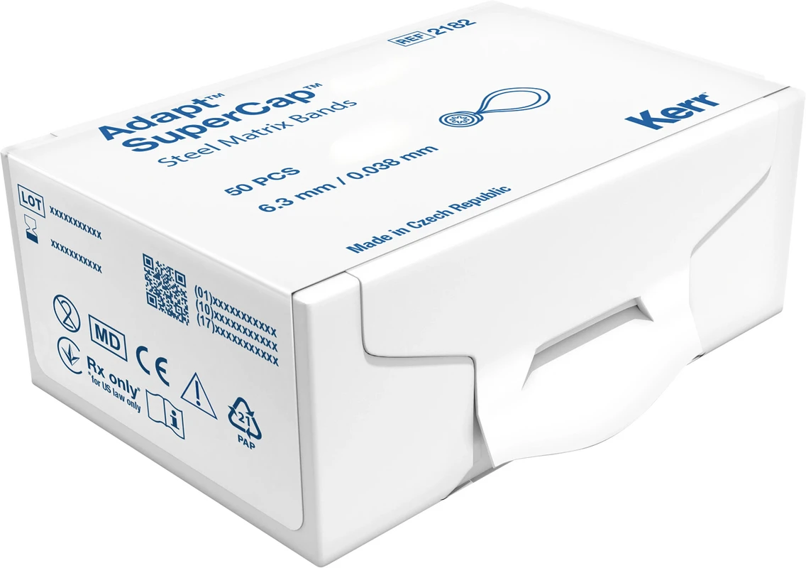 SuperMat® Packung 50 Adapter Stahl Höhe 6,3 mm, 0,038 mm