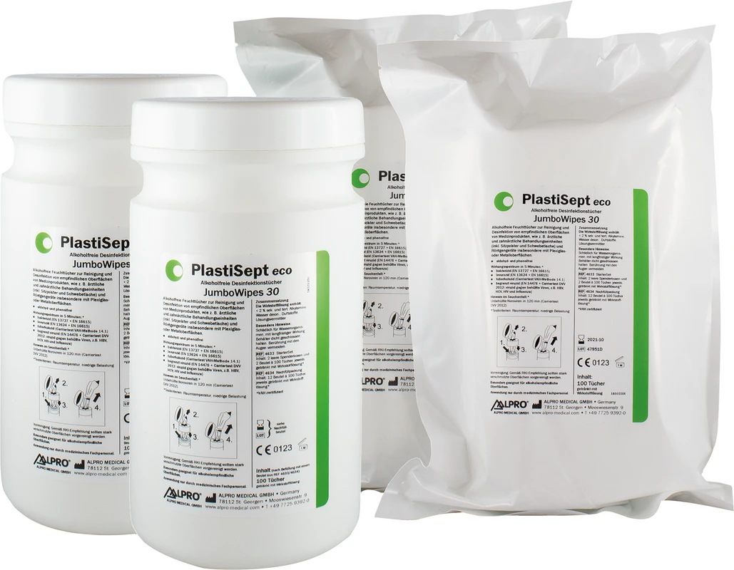 PlastiSept eco JumboWipes 30 ALPRO MEDICAL
