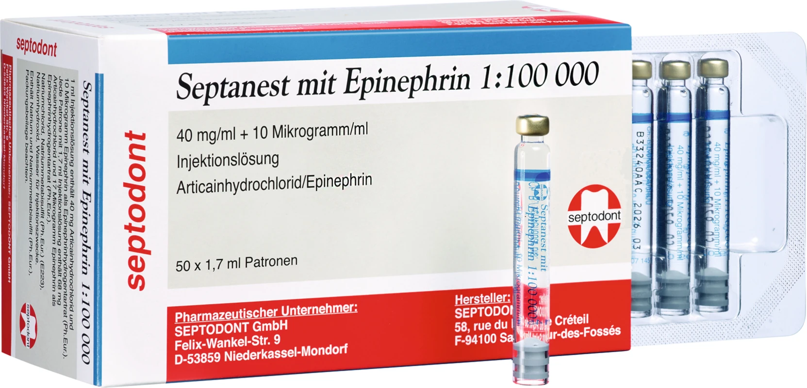 Septanest mit Epinephrin