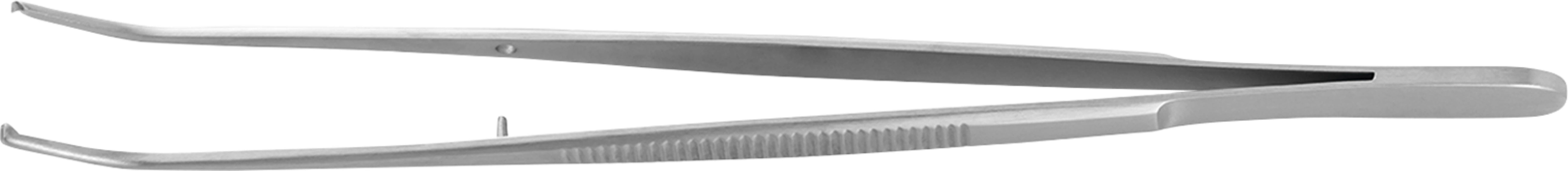Chirurgische Pinzette nach Semken Stück 1 x 2 Zähne, 150 mm, gebogen