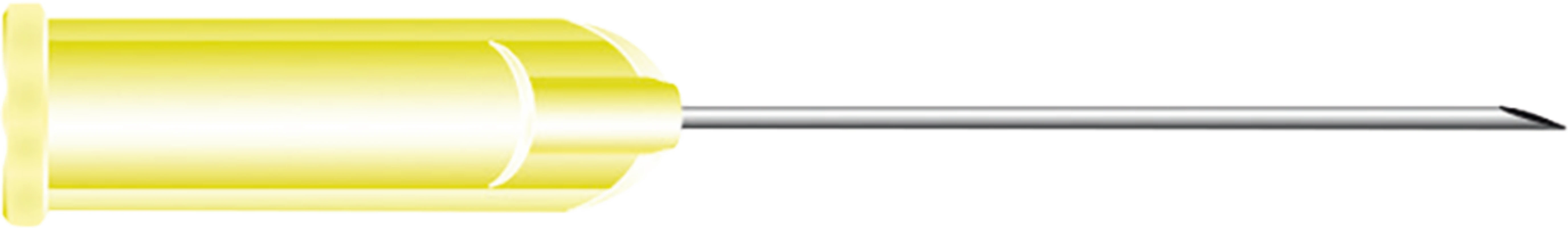 MIRAJECT® LUER Packung 100 Stück gelb, G27 Ø 0,4 x 23mm