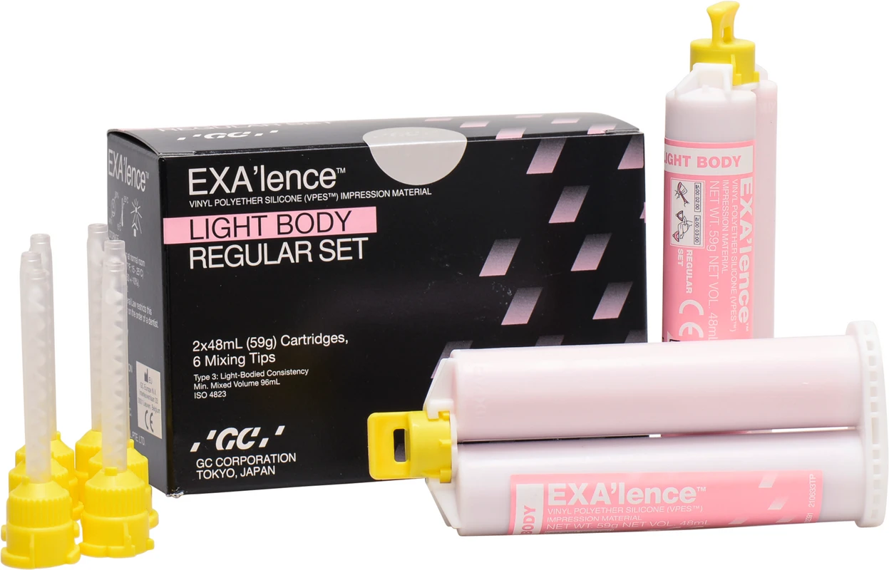 GC EXA'lence™ Refill Packung 2 x 48 ml Doppelkartusche Light Body Regular, Zubehör