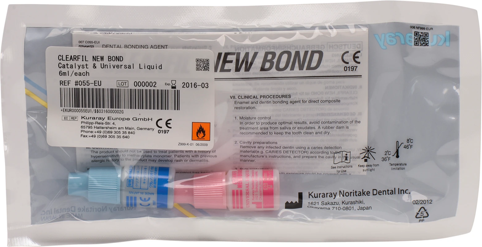 CLEARFIL™ NEW BOND Packung 6 ml Katalysator, 6 ml Universal