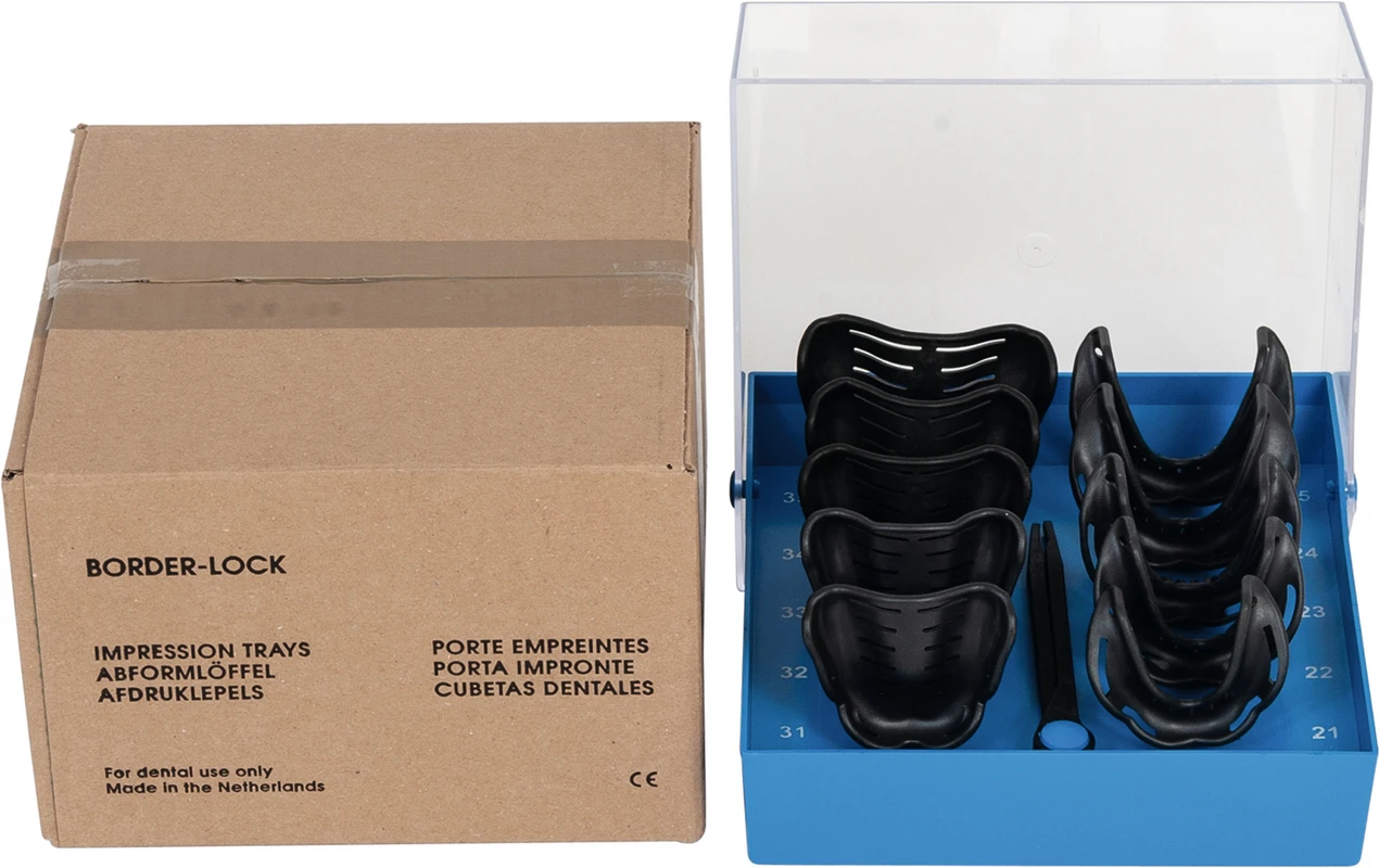 Abdrucklöffel Border Packung 10 Stück unbezahnt, autoklavierbar