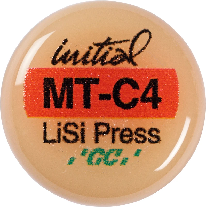 GC Initial™ LiSi Press Packung 5 x 3 g Rohling C4 MT