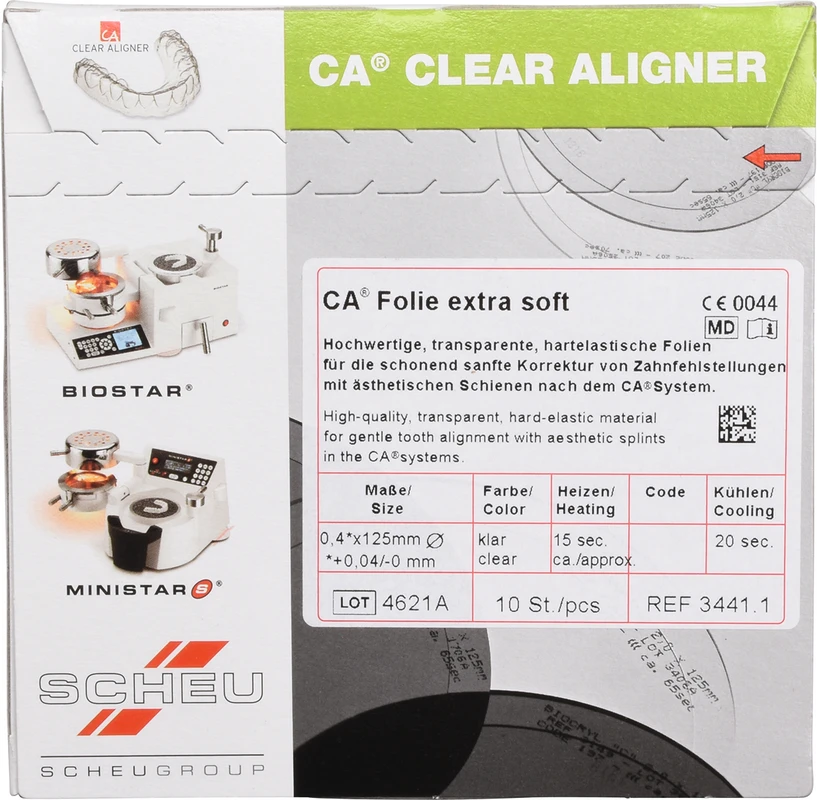 CA® Folie Packung 10 Stück 0,4 x 125 mm