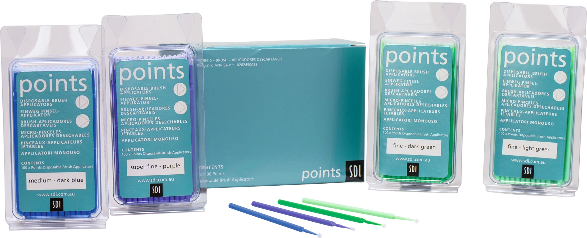 points Pinselapplikatoren Sortiment 4 x 100 Pinsel