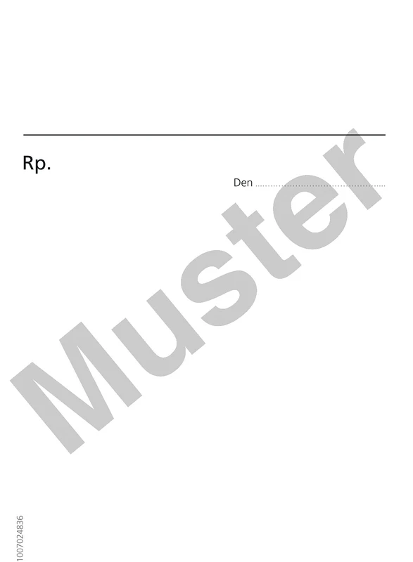 Rezeptformular Stück 100 Blatt