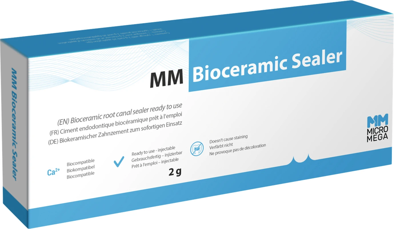 MM Bioceramic Sealer Packung 2 g Spritze, 20 Tips