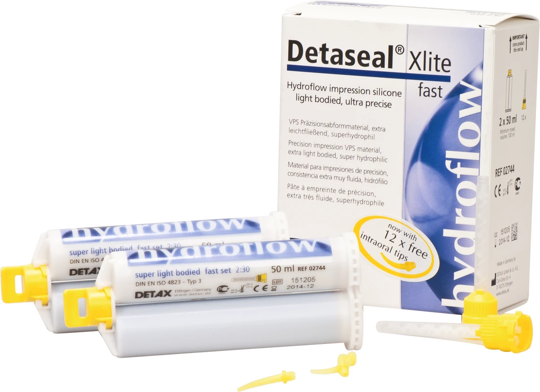 Detaseal® hydroflow Xlite Standardpackung 2 x 50 ml Doppelkartusche fast, Zubehör