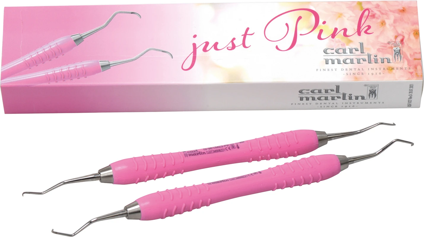 Prophylaxe-SET Colori Silikon Set 2 Instrumente, Just Pink