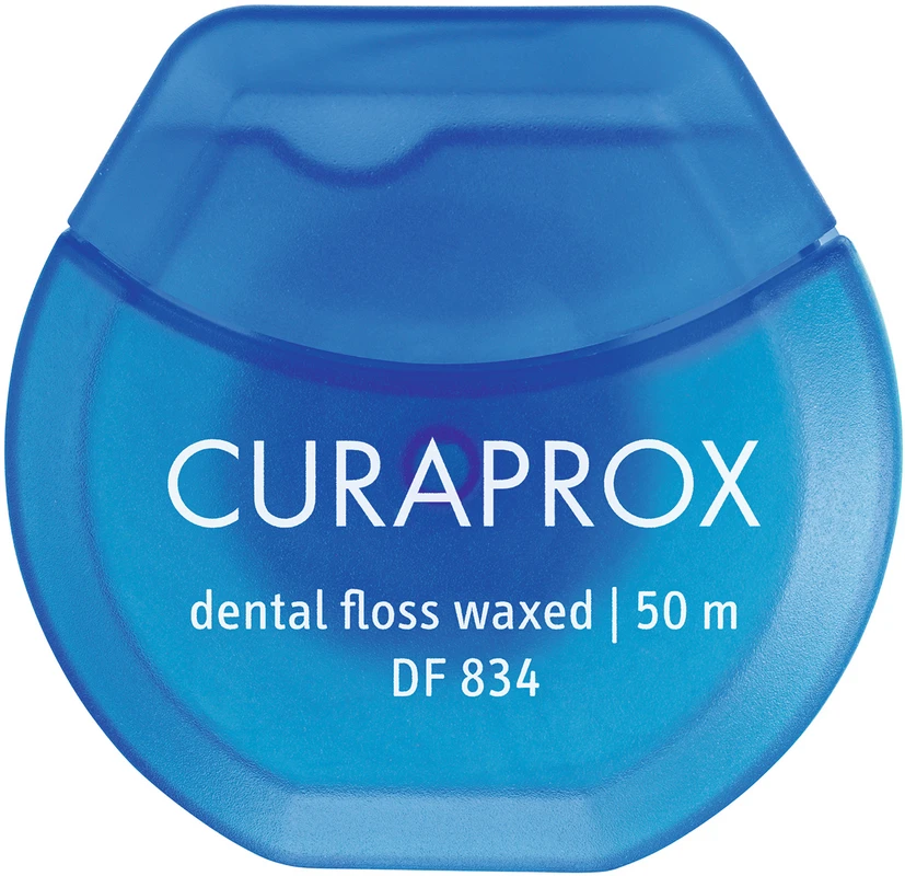 CURAPROX DF 834 Zahnseide Stück 50 Meter gewachst