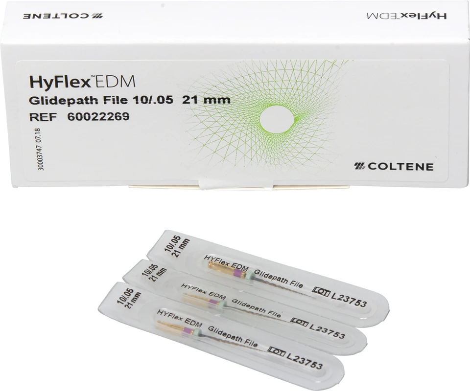 HyFlex™ EDM NiTi-Feilen Packung 3 Glidepath Feilen 21 mm, Taper.05 ISO 010