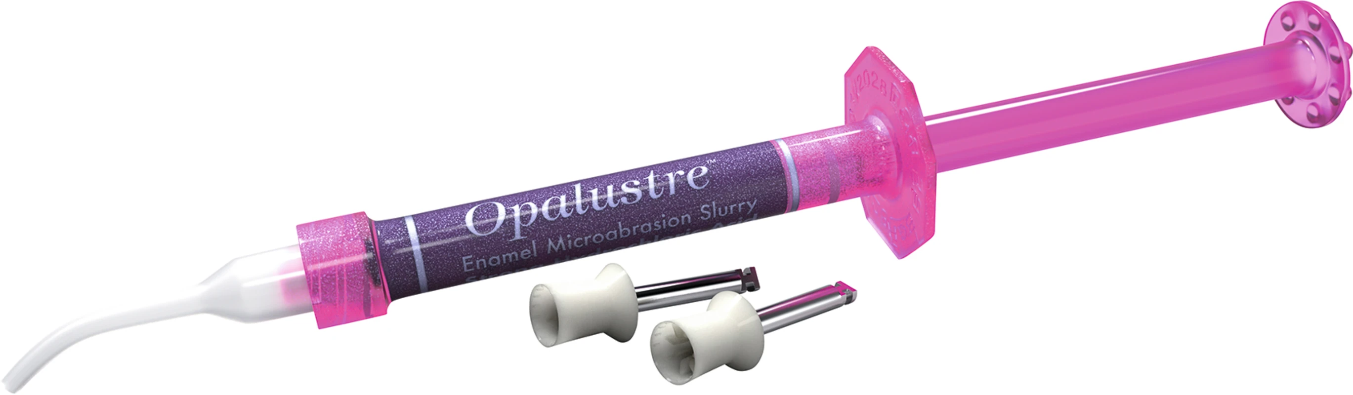 Opalustre™ Set 2 x 1,2 ml, 10 Tips, 10 OpalCups (5 x ohne Bürstchen, 5 x mit Bürstchen)