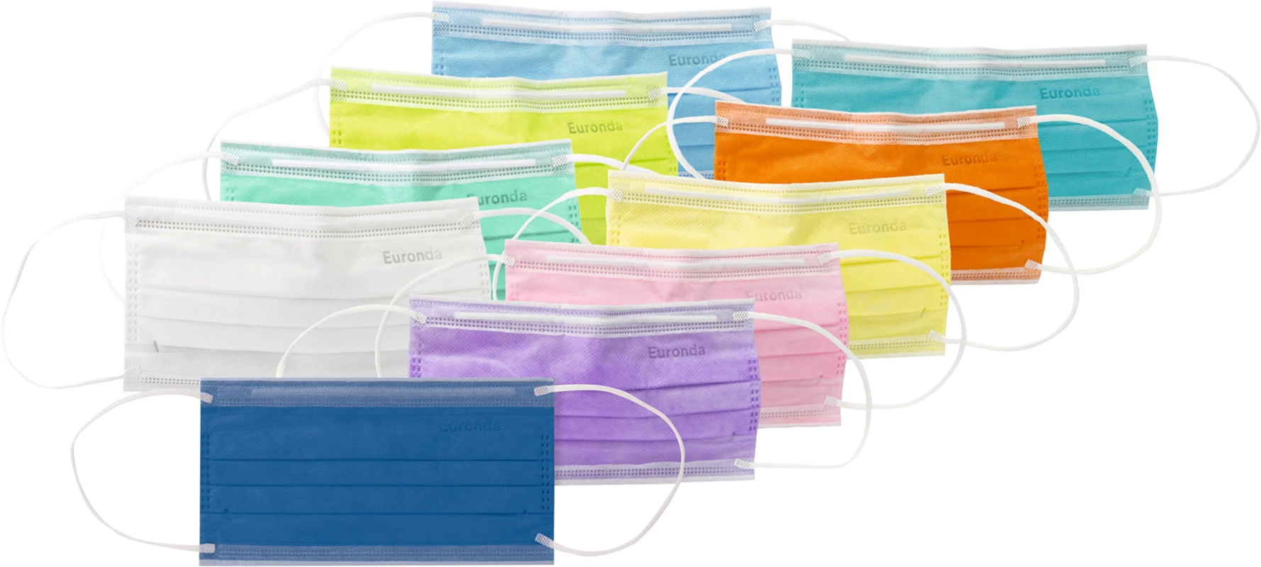 Monoart® Mundschutz Pro 4 Perfect Fit Box 50 Stück mit Gummizug, weiß