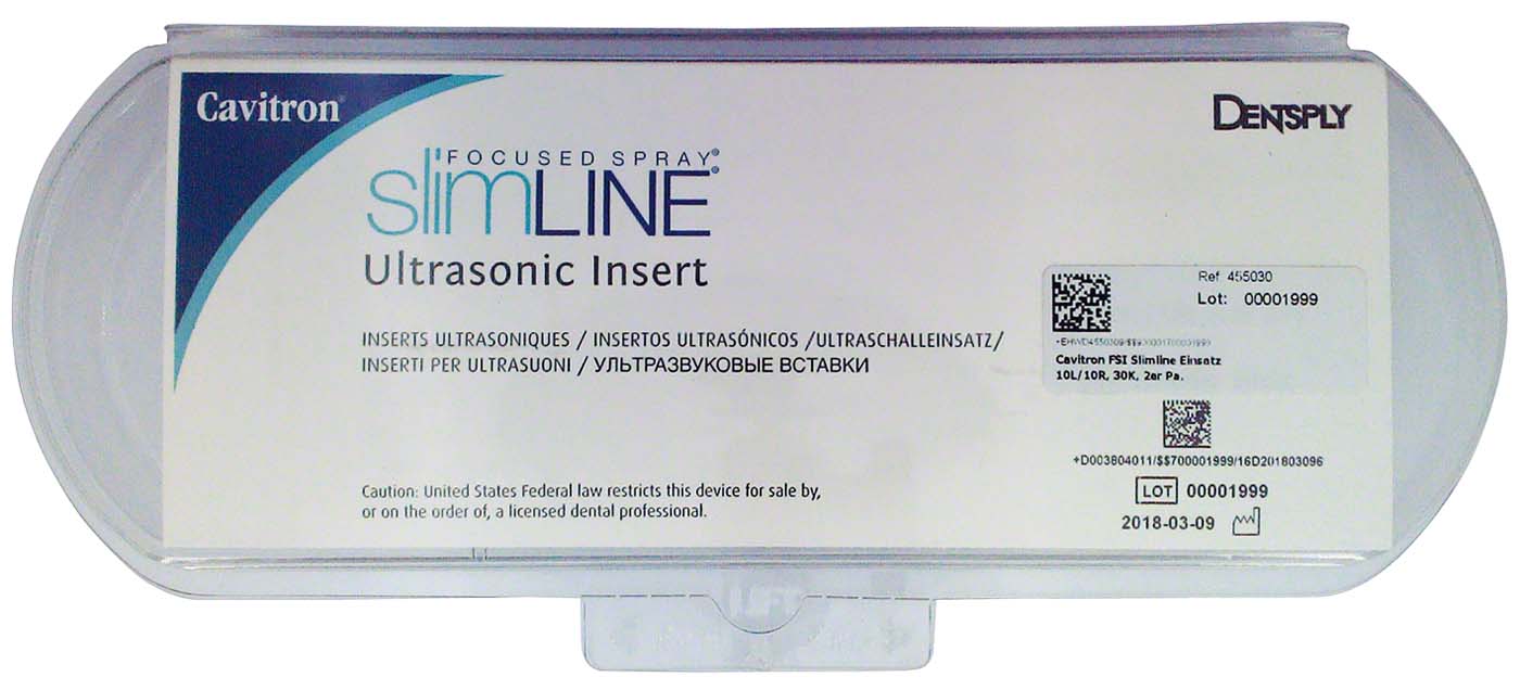 Cavitron® Slimline Instrumenteneinsätze Packung 2 Stück FSI-SLI-10 (rechts, links), 30K dunkelgrünes Griffstück Cavitron® Slimline Instrumenteneinsätze Hager & Werken