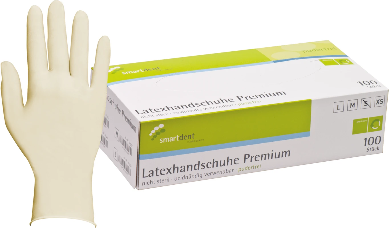smart Latexhandschuhe Premium PF smartdent