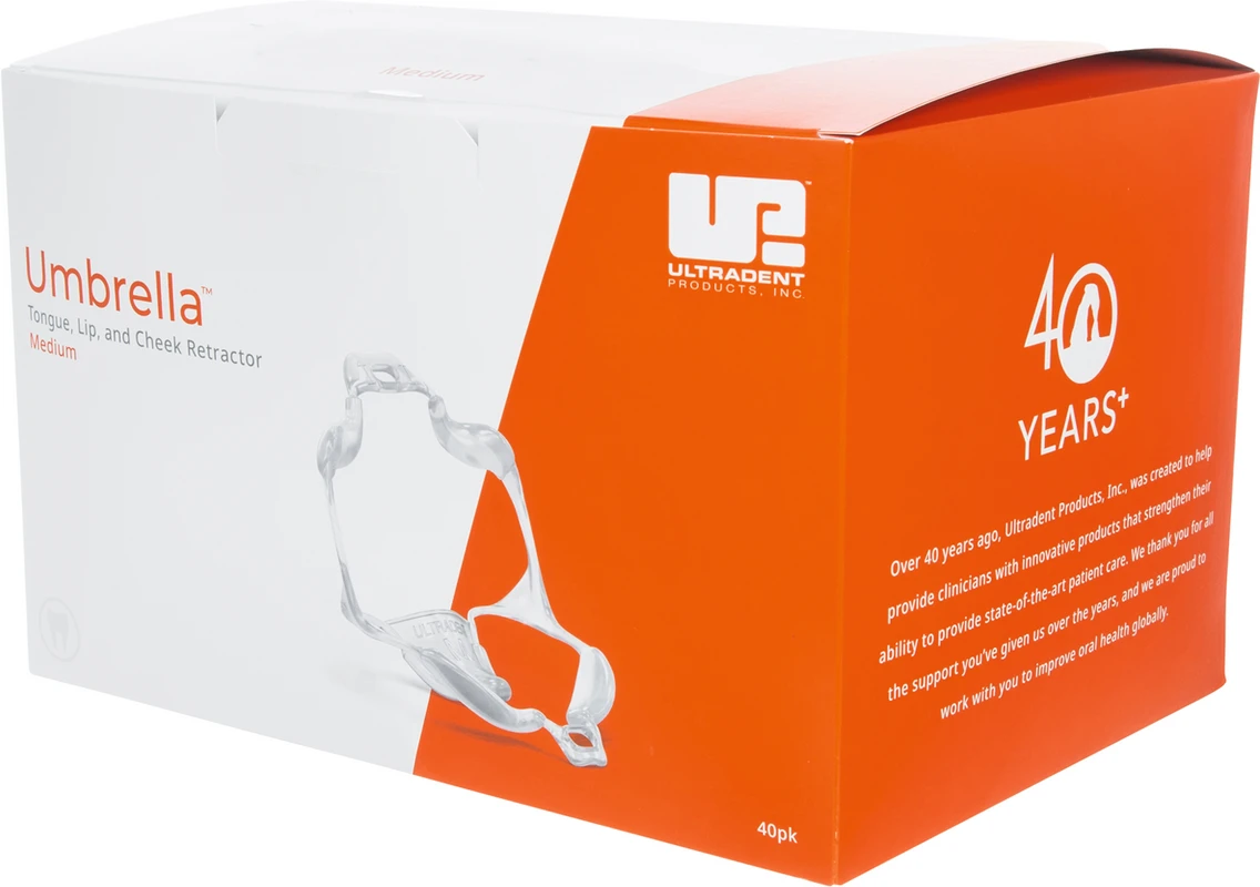 Umbrella™ Zungen-, Lippen- und Wangenhalter Packung 40 Stück medium