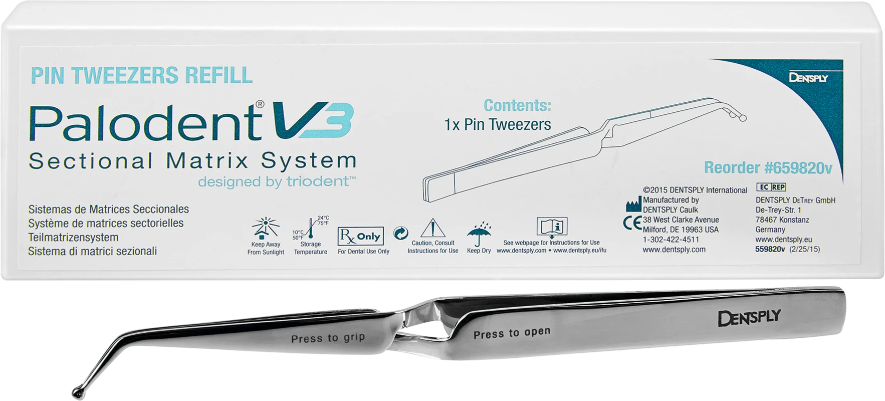 Palodent® V3 Teilmatrizensystem Spezialpinzette Dentsply Sirona
