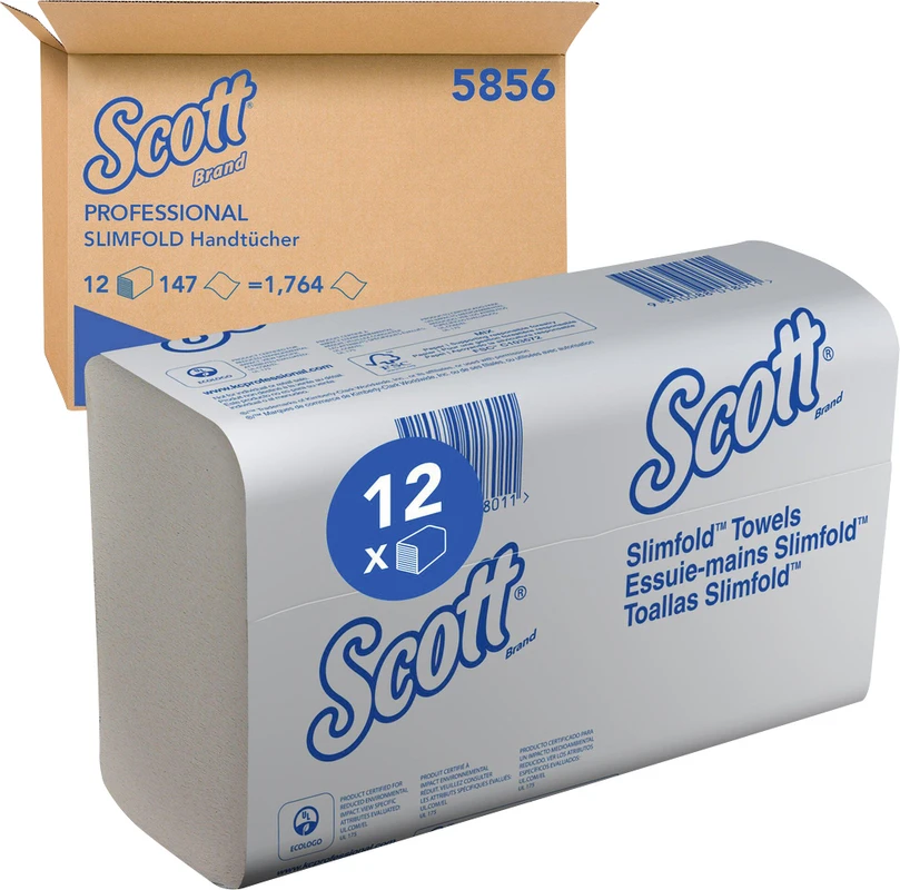 SCOTT® Slimfold Handtücher Packung 12 x 147 Stück