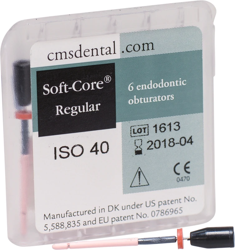 Soft-Core Obturator Packung 6 Stück ISO 040 Soft-Core Obturator Medicom