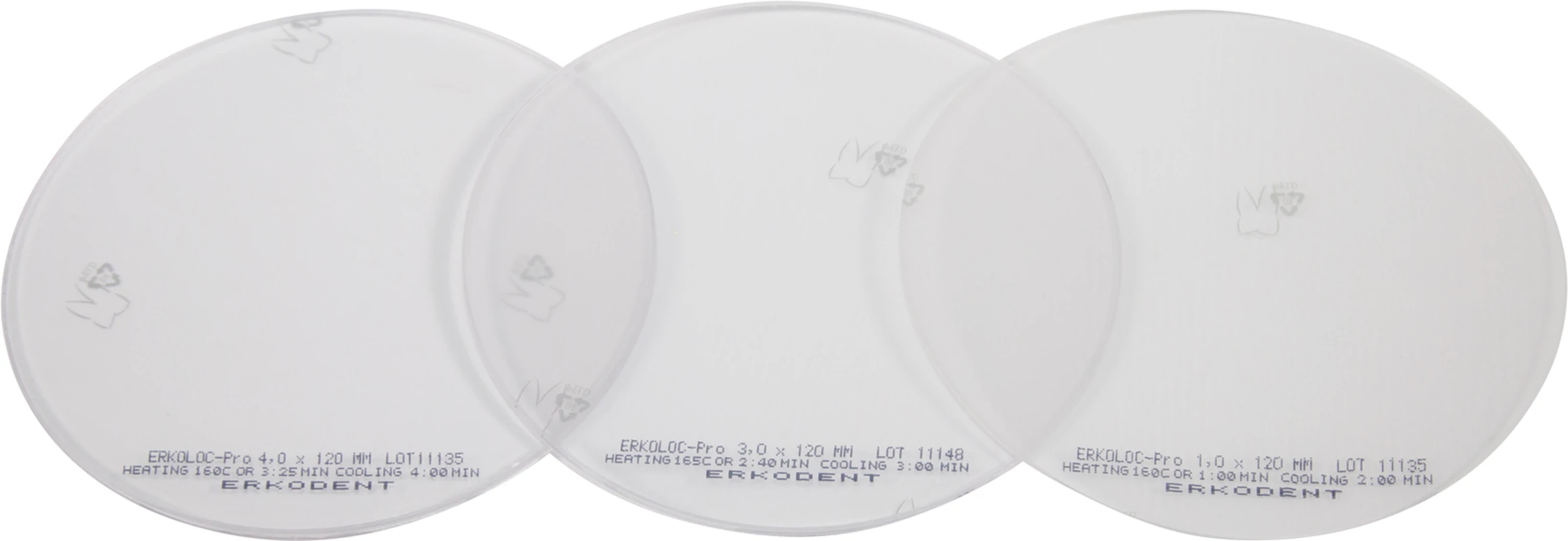 Erkoloc-pro Packung 50 Stück Ø 120 mm, Stärke 2 mm