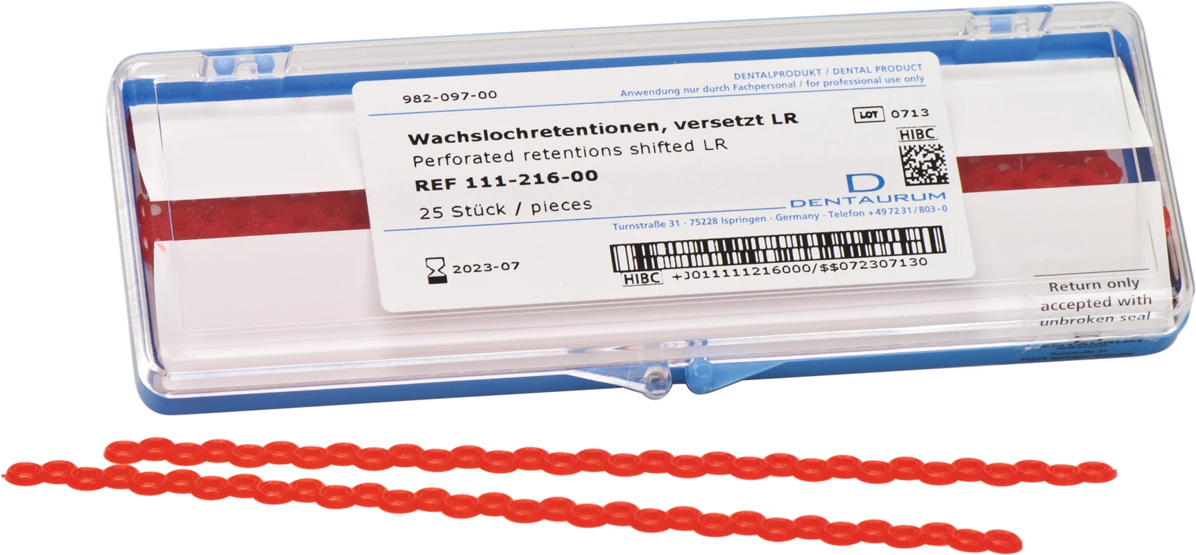 Wachslochretentionen Dentaurum