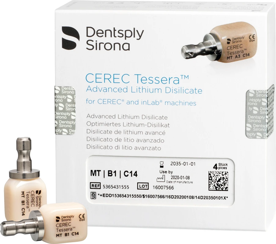 CEREC Tessera™ Nachfüllpackung 4 Stück Größe C14, B1 MT