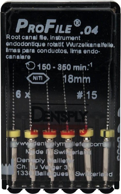 ProFile® Packung 6 Stück 18 mm, Taper.04, ISO 015