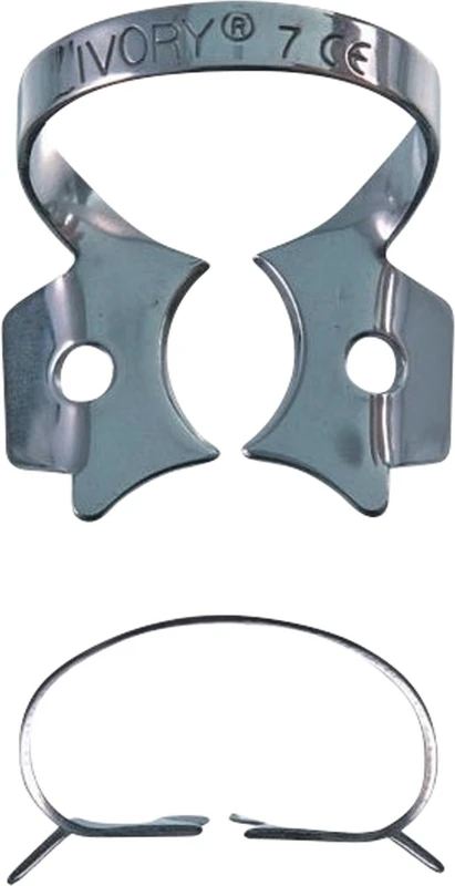Ivory® Rubber Dam Clamps Stück Form 7, Standardklammer für untere Molaren