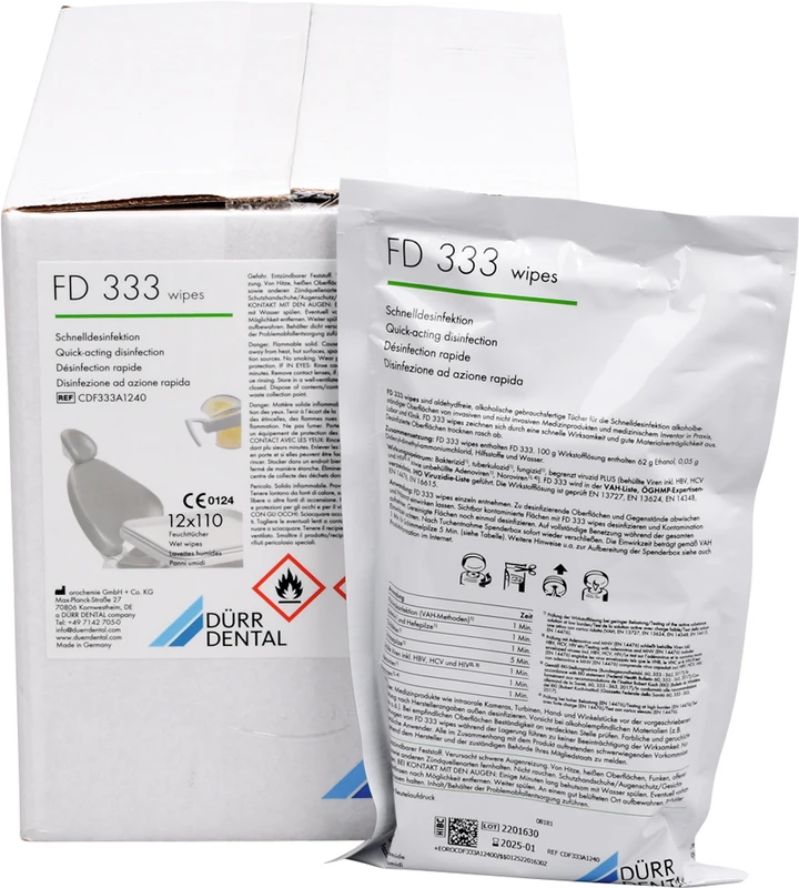 FD 333 wipes Flächen-Desinfektion Nachfüllpackung 12 x 110 Stück