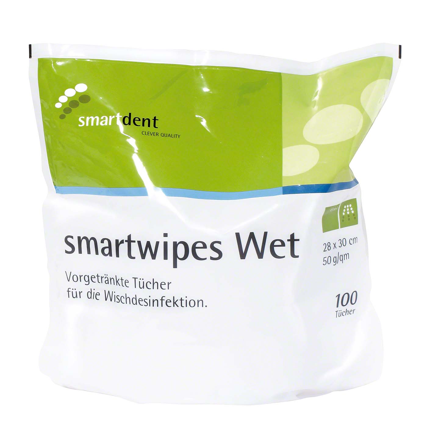 smartwipes Wet Beutel 100 Stück 28 x 30 cm smartwipes Wet smartdent