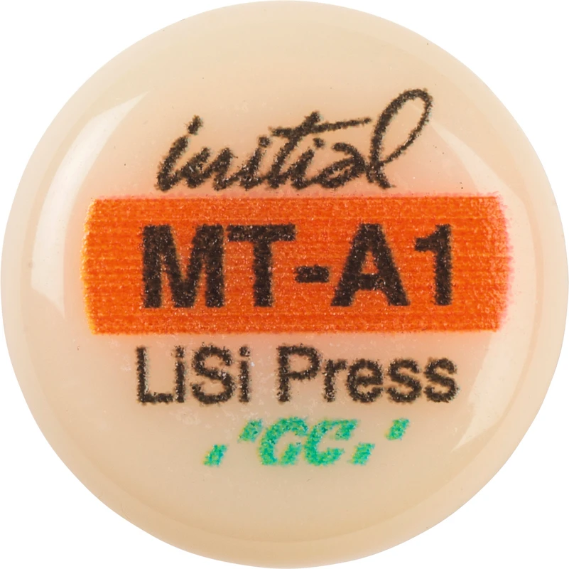 GC Initial™ LiSi Press Packung 5 x 3 g Rohling A1 MT