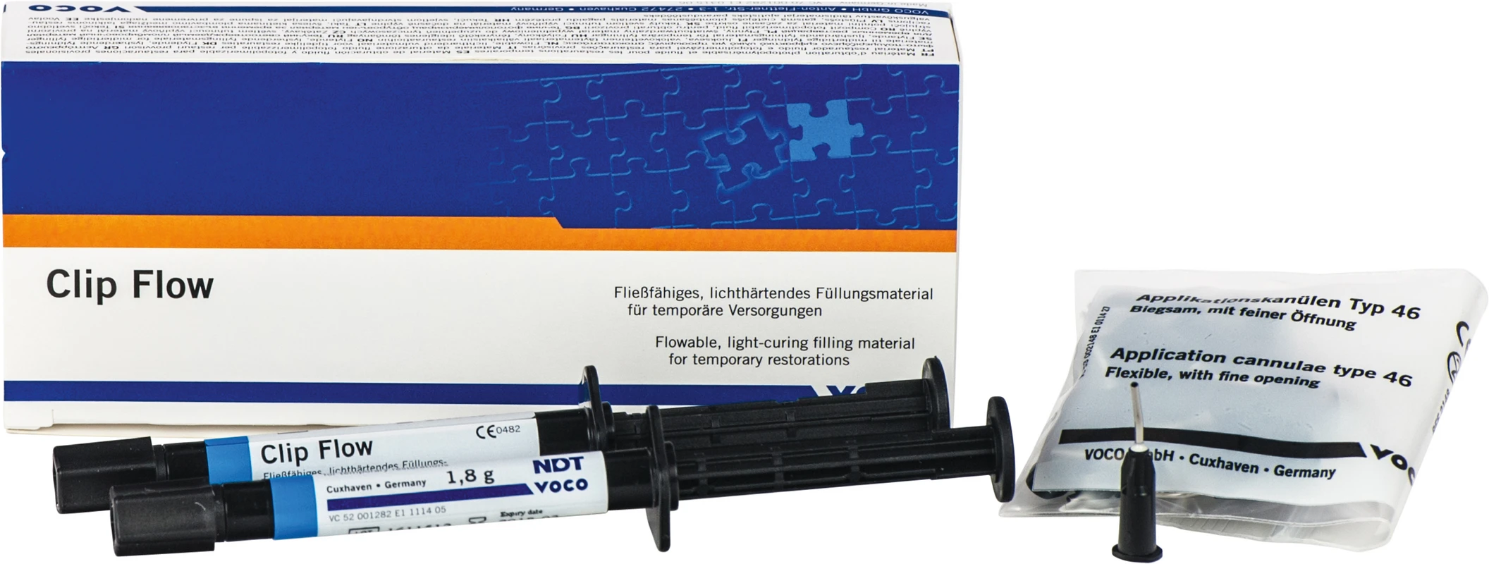 Clip Flow Packung 2 x 1,8 g Spritze Flow Clip VOCO