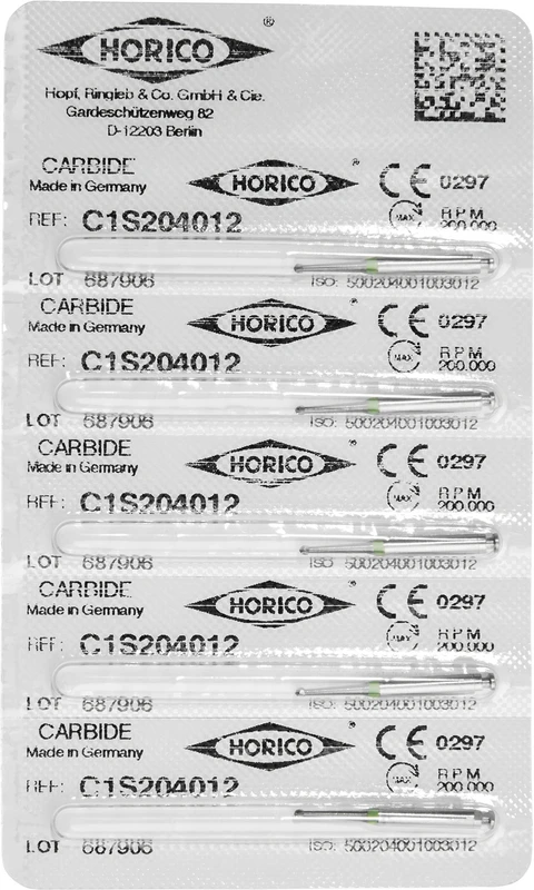 HM-Bohrer C1S Packung 5 Stück RA, Figur 001, ISO 012