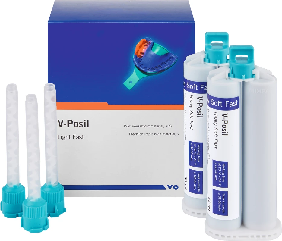 V-Posil Heavy Soft Fast Packung 2 x 50 ml Doppelkartusche V-Posil Heavy Soft Fast VOCO