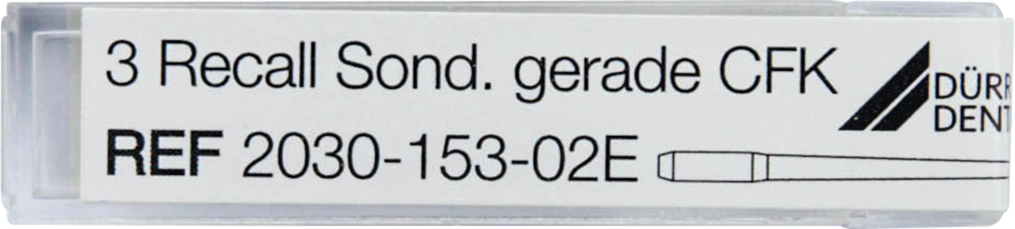 VECTOR Paro / VECTOR Paro Pro Packung 3 Recall-Sonden gerade CFK