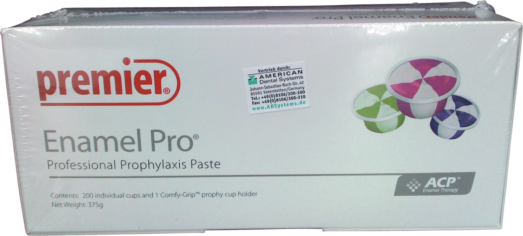 Enamel Pro® Packung 200 x 2 g Single Dose mit Fluor Mint, mittel