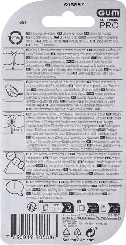 GUM® SOFT-PICKS® PRO Blisterpackung 60 Stück large