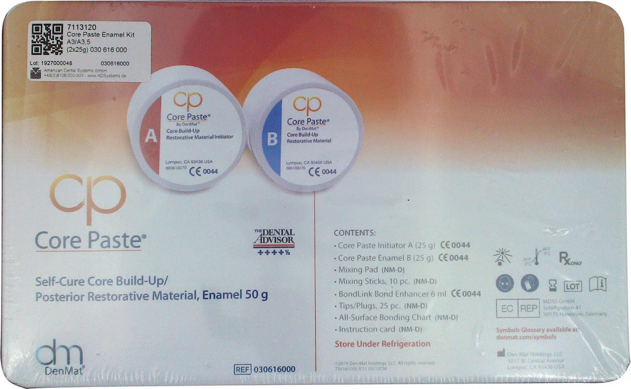 Core Paste Kit 2 x 25 g Dose enamel, Zubehör